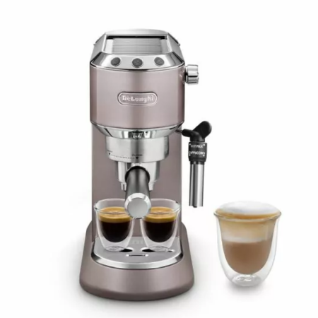 De'Longhi Dedica Coffee Machine 1300W Barista Pump Manual Espresso (Frothing Jug + Tamper) EC785.PK