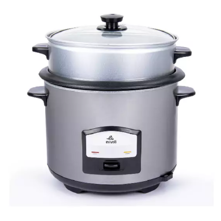 Evvoli Rice Cooker 2.5L with Steamer Non Stick 750W RC6501S