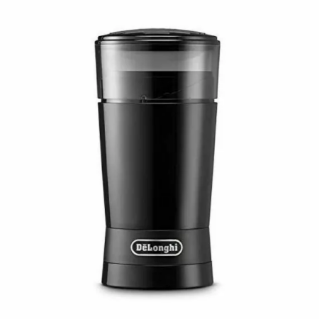 De'Longhi Electric Coffee Grinder 170W Stainless Steel Blade, 90g Coffee Bean Capacity, KG200.B