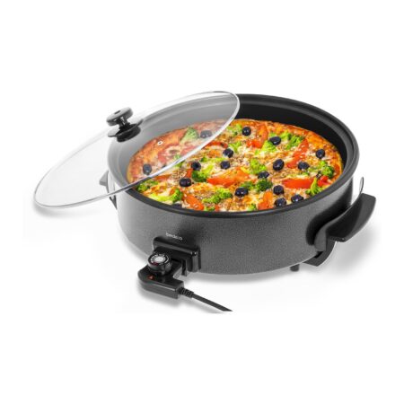 Polartec Pizza Pan 42Cm With Glass Cover, PT-4639