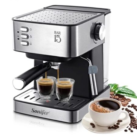 Sonifer 15 Bar Espresso Coffee Maker (850W, 1.6L) - SF-3535