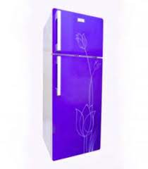 Mr UK Refrigerator 2 Door Apartment 215L,Purple Color - UK 215