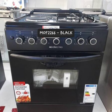 Mo Electro Black Standing Cooker With Oven 60x60cm - MOF2266