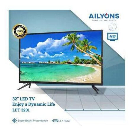 Ailyons 32"Inch LED TV Double Glass