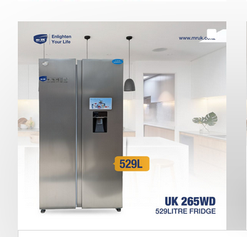 Mr Uk Refrigerator 529L Side By Side UK-265WD