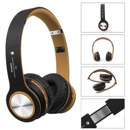 V32 Folding Over Ear Bluetooth 5.0 Stereo Wireless Headphones Sports Headset