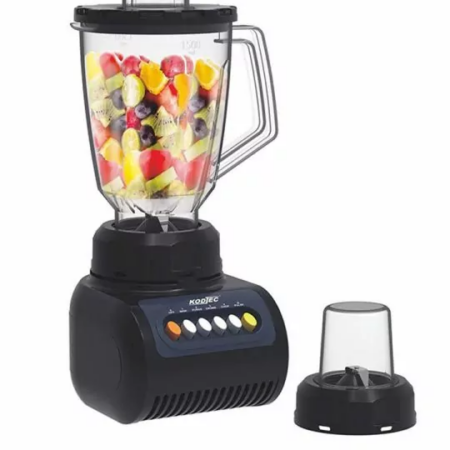 Kodtec Blender 1.5L with Plastic Jar & Mill 50g 300W Black KT-3007BL-B