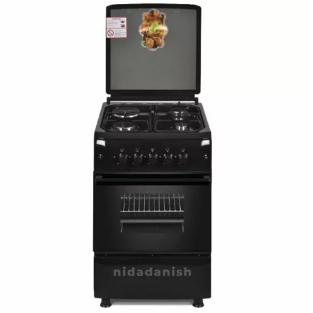 Westpoint Cooker 50x55cm, 3 Gas Burners, 1 Electric Plate with Electric Oven & Grill Black WCER5531E0N