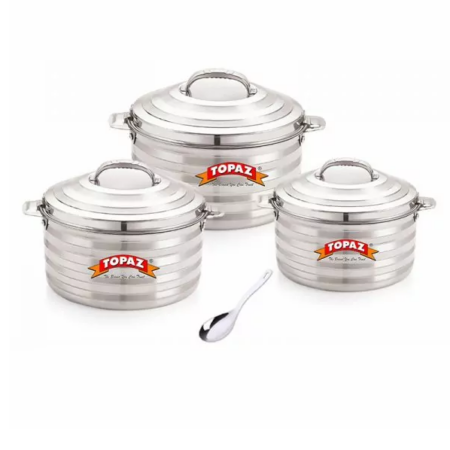 Topaz Hotpot Silverline 3pcs w/ Serving Spoon S4000/6000/8000