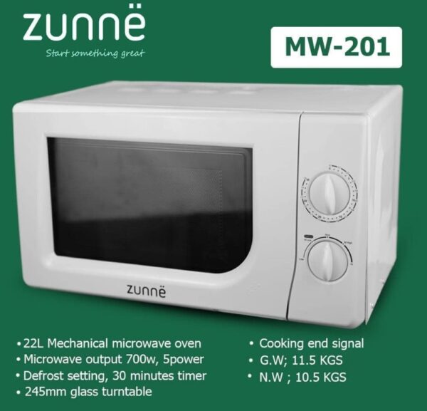 Zunne Microwave Oven 22L 700W - MW-201