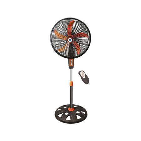 Mr UK Stand Fan 18 Inch Five Indoor Black with Remote Control