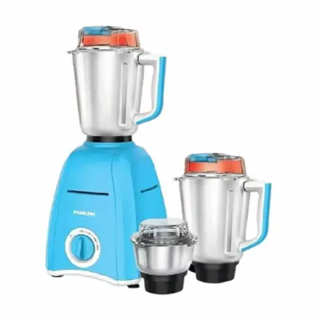 Nikai Blender 900w 3 in 1 Stainless Steel Blender with 3 Jars – 1.5 Ltr Liquid Jar, 400 ml Dry/Wet Jar and 1 Ltr Dry/Wet Grinding Jar, Stainless Steel Blades and 3 Speed Settings NB694A