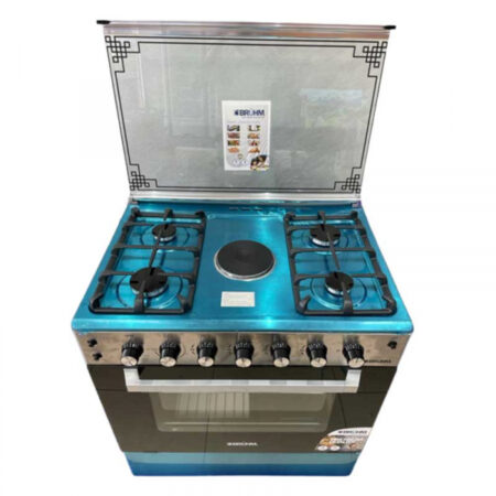 Bruhm Free Standing Cooker 80x60, 4 Gas Burner, 1 Electric Plate and Gas Oven BGC-8641II