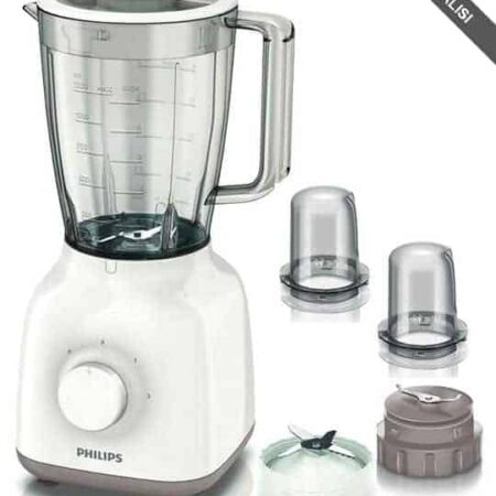 Philips Daily Collection Electric Blender HR2114 With Dry Mill & Chopper 400 Watts