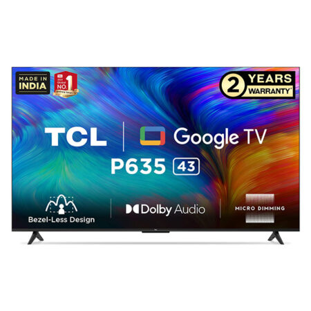 TCL 43 Inch Android Smart 4k Television - 43P635