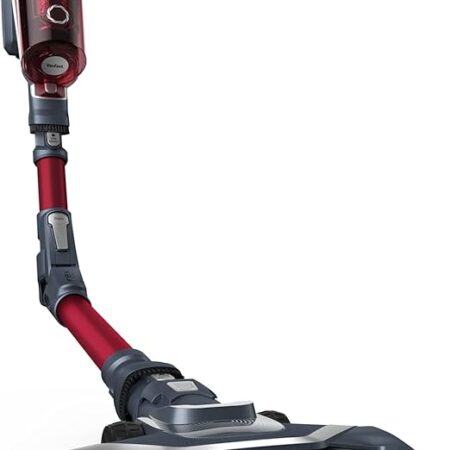 TEFAL X-Force 8.60 Cordless Vacuum Cleaner, Animal Kit, 0.55 Litre, 185 Watts, Grey / Red, TY9679HO