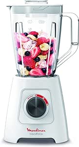 Moulinex Blender BlendForce 2, 600 Watts with 4 blades - LM423127, 1 year warranty