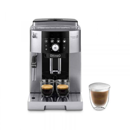 De'Longhi MAGNIFICA S SMART Bean To Cup Fully Automatic Coffee Machine With Milk Frother, Built In Grinder, Americano, Cappuccino, Latte, Macchiato & Espresso Maker ECAM250.23.SB Silver & Black