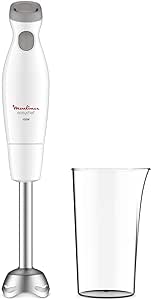 MOULINEX Easy Chef Hand Blender with 800 ml Beaker, 450W, White, Plastic/Stainless Steel, DD451127, 1 year warranty