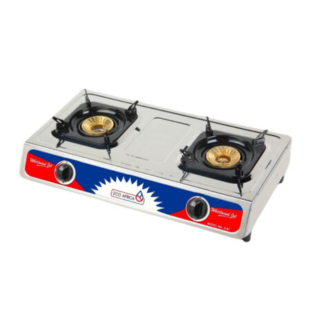 Eco Africa 2 Plate Stainless Steel Gas Cooker, 2n5-H