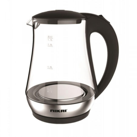 Nikai Kettle Glass Body 1.7L 2200W NK323G