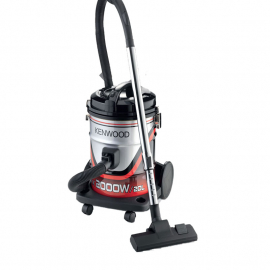 Kenwood Drum Vacuum Cleaner 2000W 20L Tank with 8m Extra Long Power Cord, Removable & Washable Filter, Multi Surface for Home Office VDM40.000BR