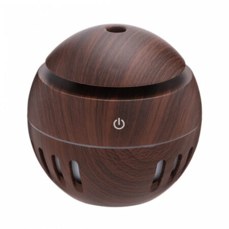 Nadstar1 Air Humidifier Aromatherapy Machine Wood Grain Round Humidifier Mushroom Hollow Humidifier 206-1006