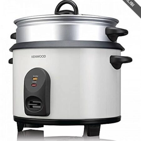 Kenwood Electric Rice Cooker RCM680 with Steamer Basket & Steamer Tray 900 Watts