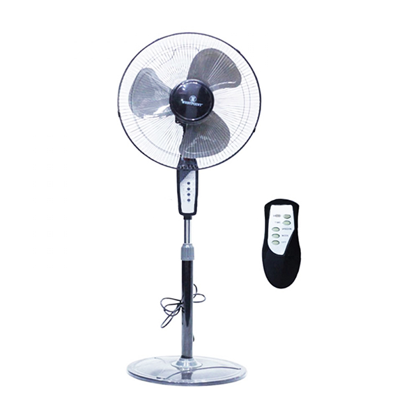 Westpoint Electric FAN 16″ Round Base Stand, Remote & TIMER – (Black, WSUS-16119.R