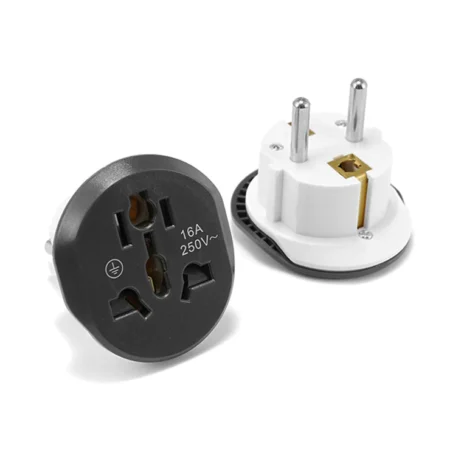 Adapter Plug EU KR 2PIN 4.8MM 16A 250V