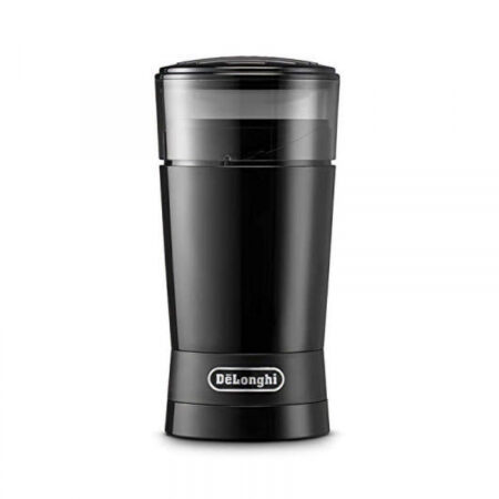 De'Longhi Electric Coffee Grinder 170W Stainless Steel Blade, 90g Coffee Bean Capacity, KG200.B