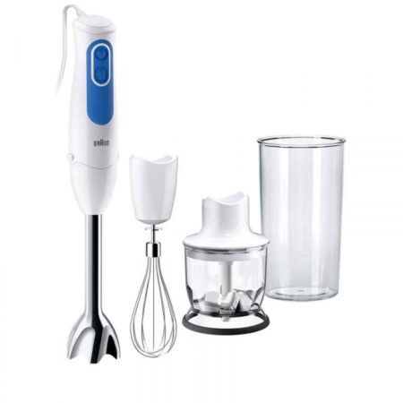 Braun Hand Blender 600ML With Attachments 700W Chopper 350ML 2 Speed Control Splash Control 4192-MQ3025WH