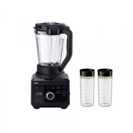 Braun Blender 1600W PowerBlend 9 Unique Triangular Jug, 10 Manual Speed ​​Settings Plus Pulse, Motor JB901AI-JB9042BK