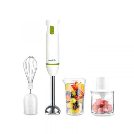 Decakila Hand Blender 4 in1 Multifunction 600W Chopper Bowl 350ML With Mixer & Cup KEJB038W