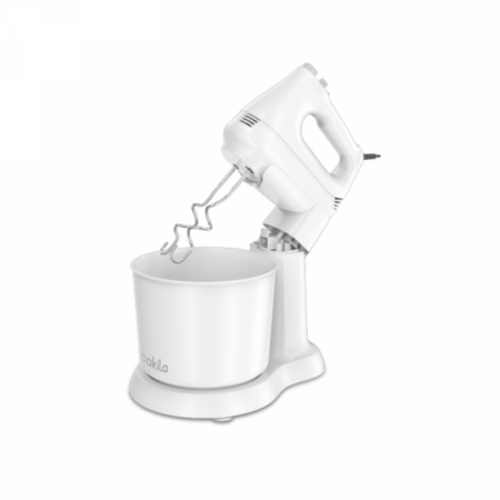 Decakila Hand Mixer with Bowl 200W 2.5L 6 Speeds + Turbo 2 Attachments KEMX002W