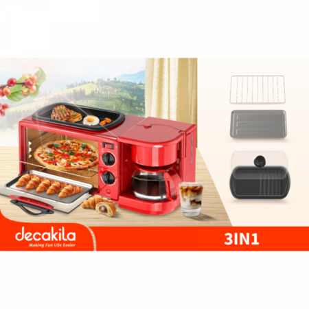 Decakila Breakfast Maker 1050W 3 in 1 Multi Function 9L Oven KEEV003R