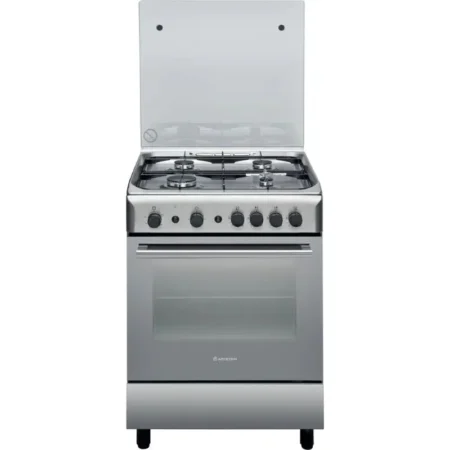 Delta 50x55cm Free Standing 4 Gas Burners + Gas Oven & Grill Cooker – DGC401B