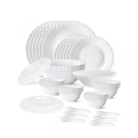 La Opala Dinner Set White Classique 44 Pieces LC044