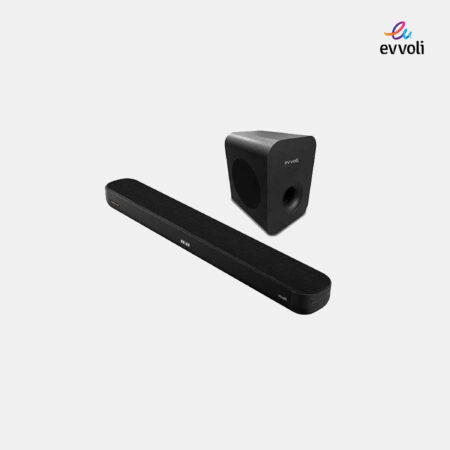 Evvoli 2.1ch Soundbar Wireless Subwofer, Bluetooth And LED Display 320W Black-SB321B