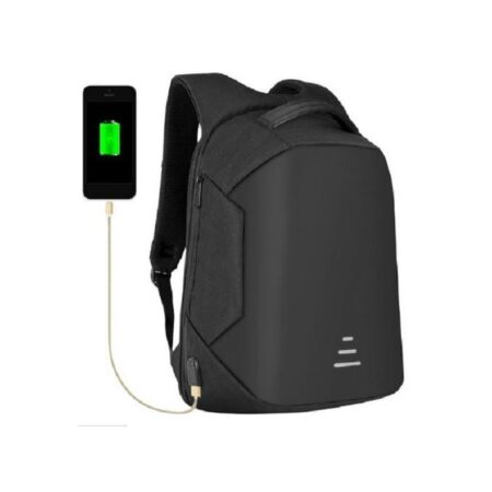 Waterproof Anti-Theft Smart Bag, Travel Backpack & Laptop Bag With USB Charging Port -Black