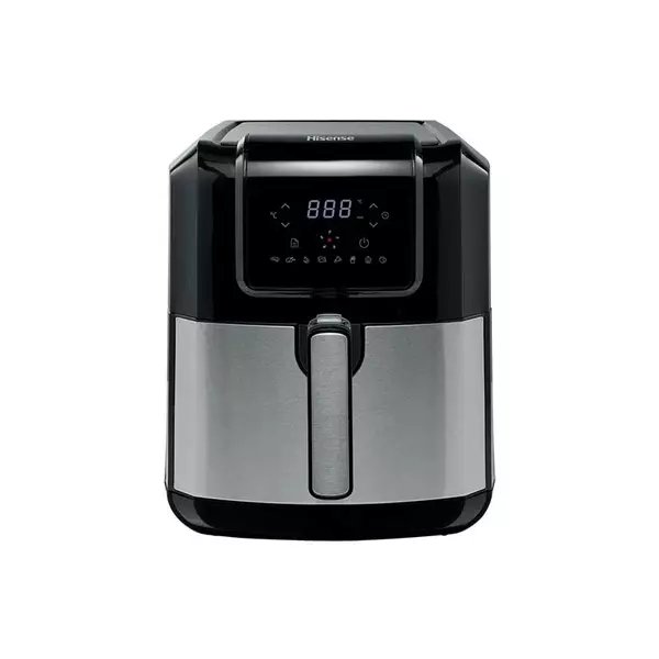 Hisense Digital Air Fryer 6.3L 1700W Touch Control with LCD Display, 360° Circulation, 8 Preset's Menu, Dual Cooking Zone H06AFBK1S1