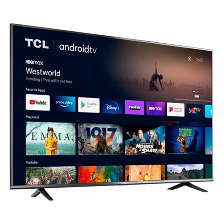 TCL 50 Inch LED 4K UHD Smart Android Google Frameless Television - 50P635