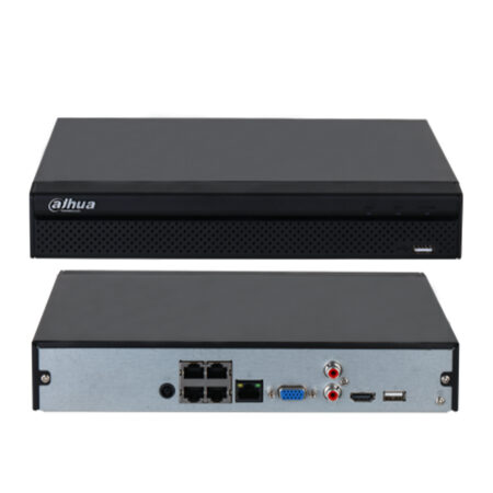 Dahua NVR2104HS-P-4KS3 4CH Compact 1U 4PoE 1HDD Lite Network Video Recorder