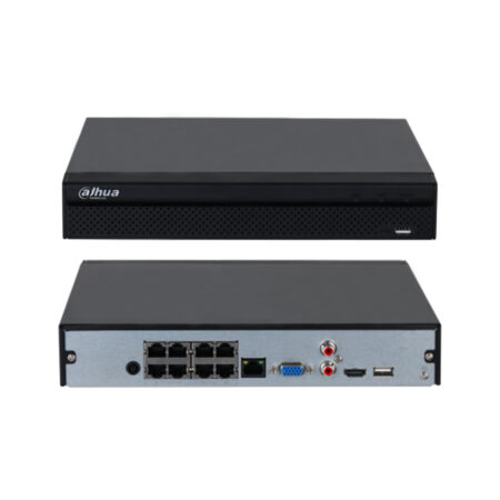 Dahua NVR2108HS-8P-4KS3 8CH Compact 1U 8PoE 1HDD Lite Network Video Recorder