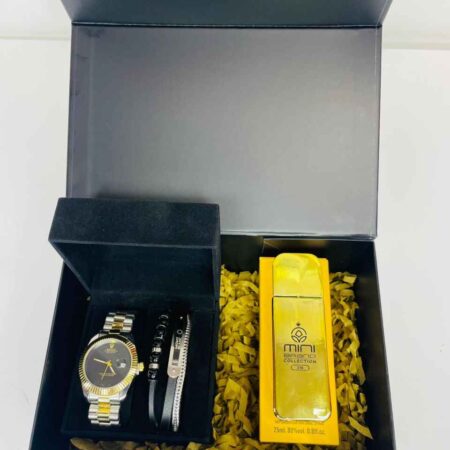 Rolex watch ,Min Brand perfume set for men